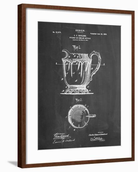 PP152- Chalkboard Kitchen Pitcher Poster-Cole Borders-Framed Giclee Print