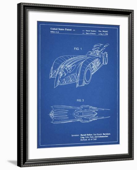 PP16 Blueprint-Borders Cole-Framed Giclee Print