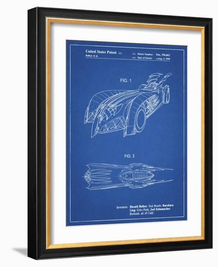 PP16 Blueprint-Borders Cole-Framed Giclee Print