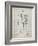 PP166- Antique Grid Parchment Lacrosse Stick Patent Poster-Cole Borders-Framed Giclee Print