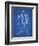 PP166- Blueprint Lacrosse Stick Patent Poster-Cole Borders-Framed Giclee Print
