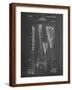 PP166- Chalkboard Lacrosse Stick Patent Poster-Cole Borders-Framed Giclee Print