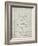 PP17 Antique Grid Parchment-Borders Cole-Framed Giclee Print