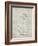 PP17 Antique Grid Parchment-Borders Cole-Framed Giclee Print