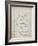 PP17 Antique Grid Parchment-Borders Cole-Framed Giclee Print