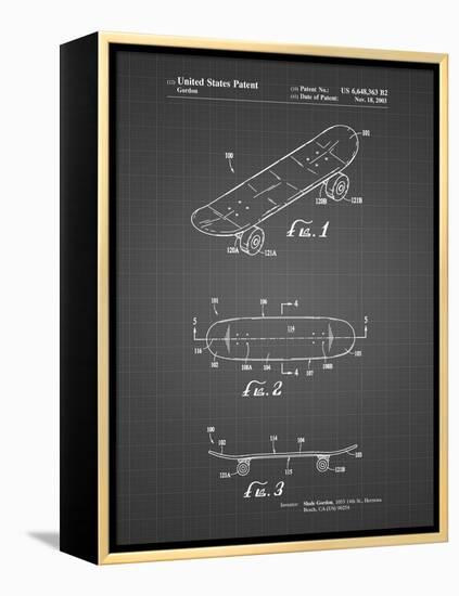 PP17 Black Grid-Borders Cole-Framed Premier Image Canvas