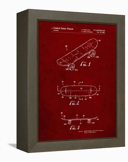 PP17 Burgundy-Borders Cole-Framed Premier Image Canvas