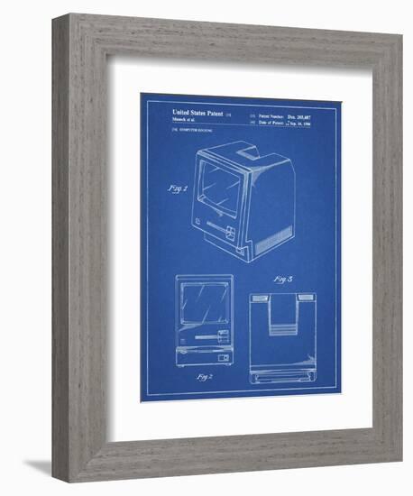 PP176- Blueprint First Macintosh Computer Poster-Cole Borders-Framed Giclee Print