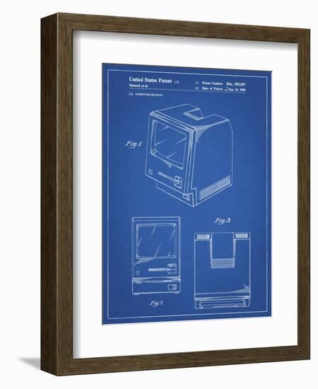 PP176- Blueprint First Macintosh Computer Poster-Cole Borders-Framed Giclee Print