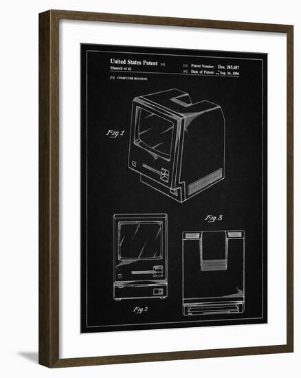 PP176- Vintage Black First Macintosh Computer Poster-Cole Borders-Framed Giclee Print