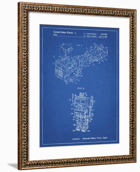 PP179- Blueprint Optimus Prime Transformer Poster-Cole Borders-Framed Giclee Print