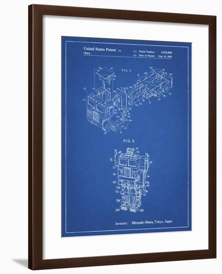 PP179- Blueprint Optimus Prime Transformer Poster-Cole Borders-Framed Giclee Print