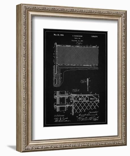 PP181- Vintage Black Tennis Net Patent Poster-Cole Borders-Framed Premium Giclee Print