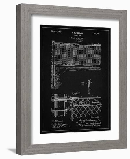 PP181- Vintage Black Tennis Net Patent Poster-Cole Borders-Framed Giclee Print