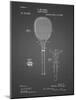 PP183- Black Grid Tennis Racket 1892 Patent Poster-Cole Borders-Mounted Giclee Print