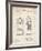 PP186- Vintage Parchment Beer Keg Cooler 1876 Patent Poster-Cole Borders-Framed Giclee Print