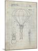 PP187- Antique Grid Parchment Parachute 1982 Patent Poster-Cole Borders-Mounted Giclee Print