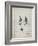 PP191- Antique Grid Parchment Mickey Mouse 1929 Patent Poster-Cole Borders-Framed Giclee Print