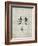 PP191- Antique Grid Parchment Mickey Mouse 1929 Patent Poster-Cole Borders-Framed Giclee Print