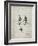 PP191- Antique Grid Parchment Mickey Mouse 1929 Patent Poster-Cole Borders-Framed Giclee Print