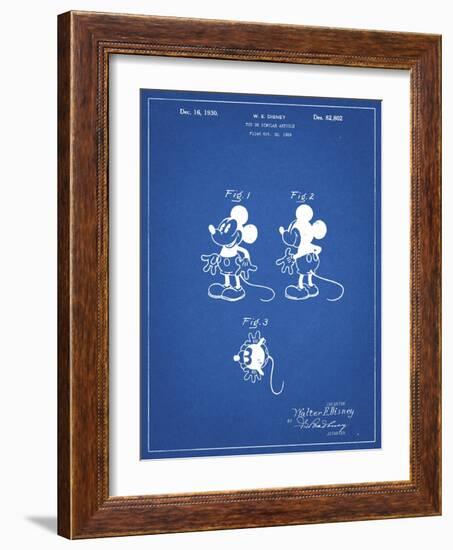 PP191- Blueprint Mickey Mouse 1929 Patent Poster-Cole Borders-Framed Giclee Print