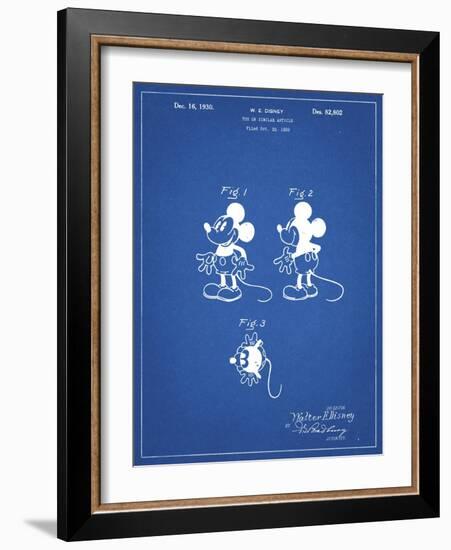 PP191- Blueprint Mickey Mouse 1929 Patent Poster-Cole Borders-Framed Giclee Print