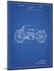 PP194- Blueprint Harley Davidson Motorcycle 1919 Patent Poster-Cole Borders-Mounted Giclee Print