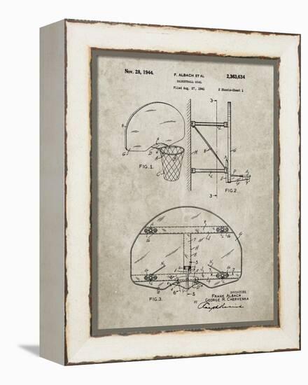 PP196- Sandstone Albach Basketball Goal Patent Poster-Cole Borders-Framed Premier Image Canvas