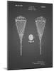 PP199- Black Grid Lacrosse Stick 1948 Patent Poster-Cole Borders-Mounted Giclee Print