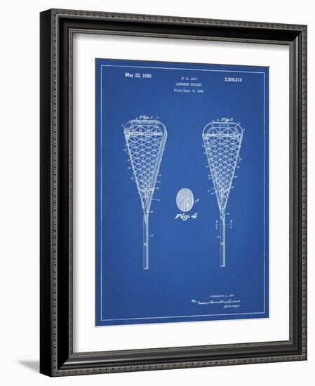 PP199- Blueprint Lacrosse Stick 1948 Patent Poster-Cole Borders-Framed Giclee Print