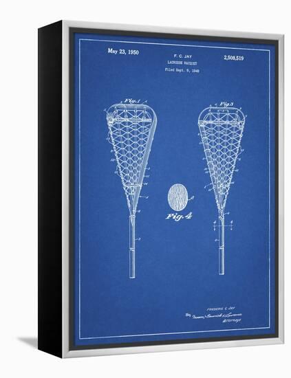 PP199- Blueprint Lacrosse Stick 1948 Patent Poster-Cole Borders-Framed Premier Image Canvas