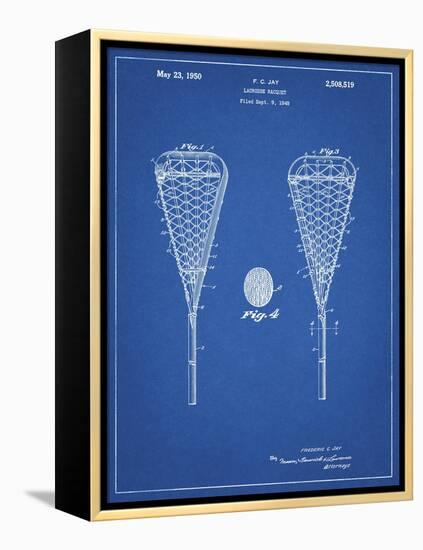 PP199- Blueprint Lacrosse Stick 1948 Patent Poster-Cole Borders-Framed Premier Image Canvas