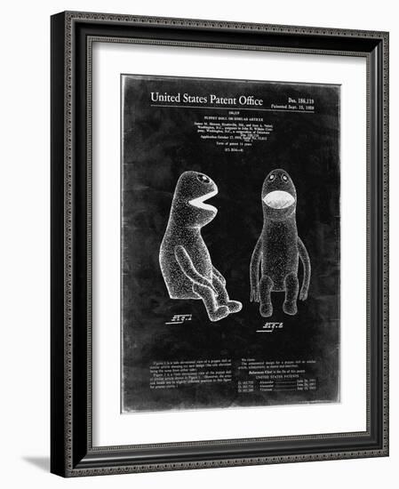 PP2 Black Grunge-Borders Cole-Framed Giclee Print