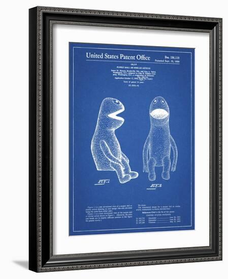 PP2 Blueprint-Borders Cole-Framed Giclee Print