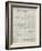 PP21 Antique Grid Parchment-Borders Cole-Framed Giclee Print