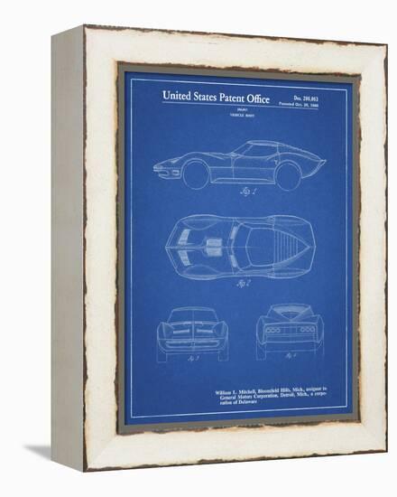 PP21 Blueprint-Borders Cole-Framed Premier Image Canvas