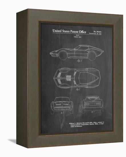 PP21 Chalkboard-Borders Cole-Framed Premier Image Canvas