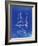 PP216-Faded Blueprint Schlumpf Sailboat Patent Poster-Cole Borders-Framed Giclee Print