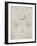 PP222-Antique Grid Parchment Basketball 1929 Game Ball Patent Poster-Cole Borders-Framed Giclee Print