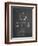 PP222-Chalkboard Basketball 1929 Game Ball Patent Poster-Cole Borders-Framed Giclee Print