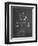 PP222-Chalkboard Basketball 1929 Game Ball Patent Poster-Cole Borders-Framed Giclee Print