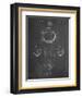 PP222-Chalkboard Basketball 1929 Game Ball Patent Poster-Cole Borders-Framed Giclee Print