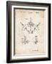 PP228-Vintage Parchment Ship Steering Wheel Patent Poster-Cole Borders-Framed Giclee Print