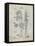 PP230-Antique Grid Parchment Robert Goddard Rocket Patent Poster-Cole Borders-Framed Premier Image Canvas