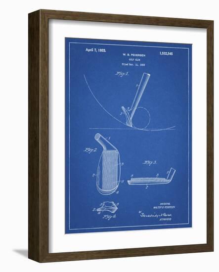PP240-Blueprint Golf Wedge 1923 Patent Poster-Cole Borders-Framed Giclee Print