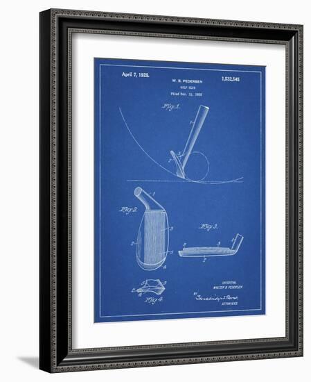 PP240-Blueprint Golf Wedge 1923 Patent Poster-Cole Borders-Framed Giclee Print