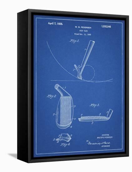 PP240-Blueprint Golf Wedge 1923 Patent Poster-Cole Borders-Framed Premier Image Canvas