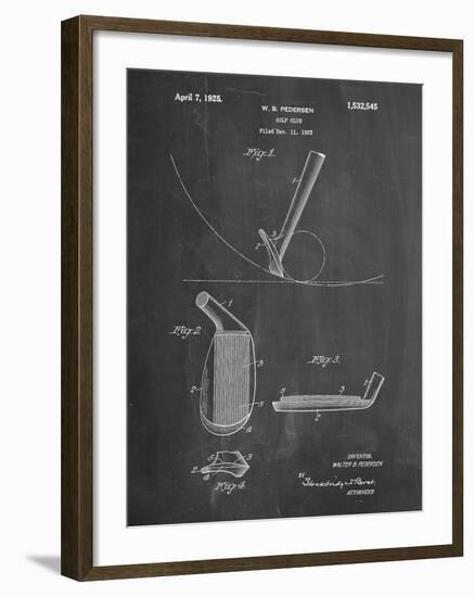 PP240-Chalkboard Golf Wedge 1923 Patent Poster-Cole Borders-Framed Giclee Print