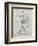 PP25 Antique Grid Parchment-Borders Cole-Framed Giclee Print