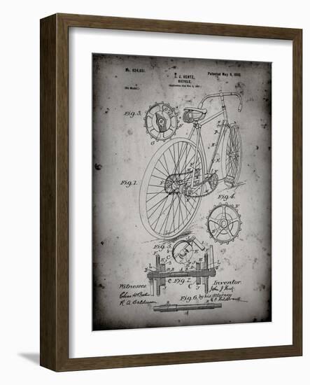 PP25 Faded Grey-Borders Cole-Framed Giclee Print